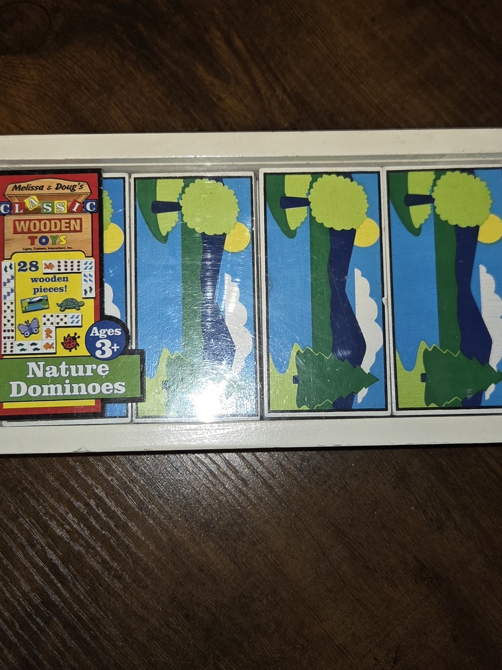 Vintage Melissa & Doug Wooden Nature Dominoes